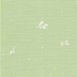 Green w/White Leaves 32 Ct. Belfast Linen